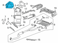 OEM Cadillac CT4 Converter Shield Diagram - 12667988