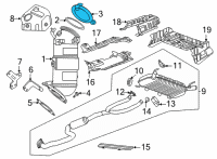 OEM Cadillac Converter Clamp Diagram - 12701564