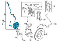 OEM 2022 Ford F-150 HUB ASY - WHEEL Diagram - ML3Z-1104-G