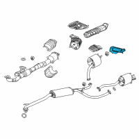 OEM 2018 Acura MDX Finisher, Exhaust Passenger Side Diagram - 18310-TZ5-A01