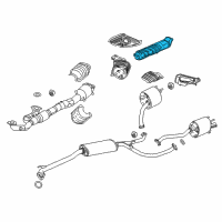 OEM 2020 Acura MDX Plate B, Floor Heat Baffle Diagram - 74603-TRX-A00