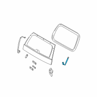 OEM 2003 Ford Explorer Lift Cylinder Bracket Diagram - 1L2Z-78420A26-AA