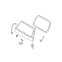 OEM 2002 Mercury Mountaineer Hinge Diagram - 3L2Z-78420A68-AC