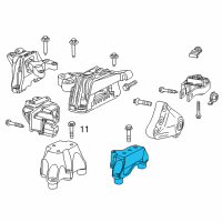 OEM 2014 Dodge Dart Bracket-Transmission Mount Diagram - 68081553AD