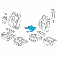 OEM 2014 Jeep Cherokee Element-Heated Seat Diagram - 68156873AE