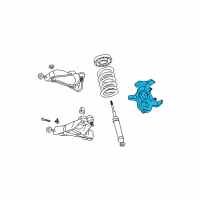OEM 1997 Dodge Ram 3500 Steering Knuckle-Suspension Knuckle Front Right, Right Diagram - 52038658