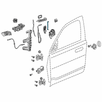 OEM 2020 Ram 1500 Link-Key Cylinder To Latch Diagram - 68321323AA