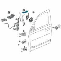 OEM 2020 Ram 1500 Handle-Exterior Door Diagram - 6DF95KXJAC