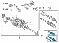 OEM 2021 Toyota Prius AWD-e Inner Boot Diagram - 04429-48061