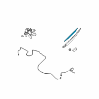 OEM 2007 Nissan Quest Blade Assembly-Back Window WIPER Diagram - 28790-5Z000