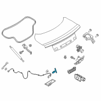 OEM 2021 Ford Mustang Release Handle Diagram - DA5Z-5446318-A