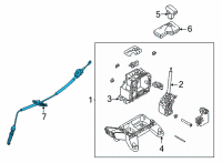 OEM 2021 Hyundai Elantra Cable Assy-Atm Lever Diagram - 46790-AB200