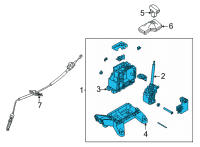 OEM 2021 Hyundai Elantra Lever Assembly-Atm Diagram - 46700-AA100