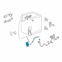 OEM 2010 Cadillac CTS Lock Assembly Diagram - 23190383