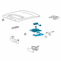 OEM 2005 Hyundai XG350 Overhead Console Lamp Assembly Diagram - 92820-39000-CI
