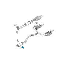 OEM Lincoln Muffler & Pipe Clamp Diagram - 6E5Z-5A231-A