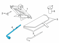 OEM Toyota Yaris Wrench Diagram - 09150-WB001