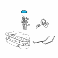 OEM 1998 Mercury Sable Fuel Sender Unit Retainer Diagram - F7DZ-9C385-AA