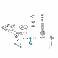 OEM 2000 BMW M5 Left Traction Strut Without Rubb.Mounting Diagram - 31-12-1-092-609