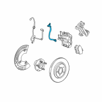 OEM Mercury Brake Hose Diagram - 8G1Z-2A442-A