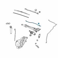 OEM 2017 Buick Regal Washer Hose Diagram - 13227307