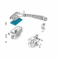 OEM Honda Accord Element Assembly, Air Cleaner Diagram - 17220-PAA-A00