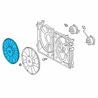 OEM 2021 Toyota Prius AWD-e Fan Blade Diagram - 16361-37070