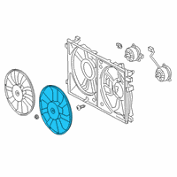 OEM Toyota Corolla Fan Blade Diagram - 16361-37060