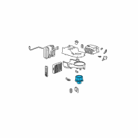 OEM 2004 Hyundai Sonata Motor & Fan Assembly-A/C Blower Diagram - 97109-3D000