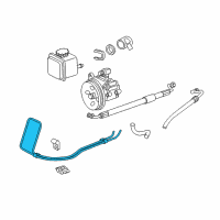 OEM 2008 Chrysler Crossfire Line-Power Steering Return Diagram - 5098504AA