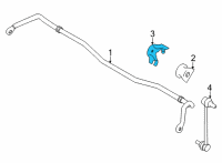 OEM 2019 Toyota 86 Stabilizer Bar Bracket Diagram - SU003-00393