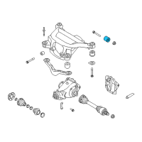 OEM 2014 BMW Z4 Rubber Mounting Rear Diagram - 33-17-3-449-082