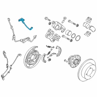 OEM 2019 Kia Cadenza Hose-Brake Rear, LH Diagram - 58737F6000