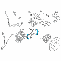 OEM Kia Cadenza Shoe & Lining Kit-Rear Diagram - 583053SA31