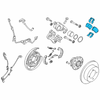 OEM 2018 Kia Cadenza Pad Kit-Rear Disc Brake Diagram - 58302F6A10