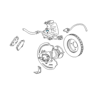 OEM 2003 Ford Mustang Caliper Diagram - 1R3Z-2553-AB