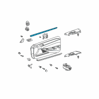 OEM Toyota Solara Belt Weatherstrip Diagram - 68171-AA010