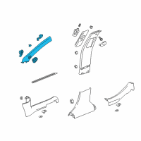 OEM 2013 Chevrolet Malibu Weatherstrip Pillar Trim Diagram - 22875202