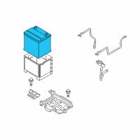 OEM 2004 Hyundai Sonata Interstate Battery Assembly Diagram - 00275-15001