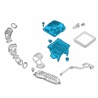 OEM 2018 Buick Envision Air Cleaner Assembly Diagram - 13381188