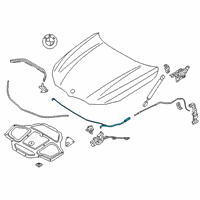 OEM 2020 BMW M8 Gran Coupe Bowden Cable Diagram - 51-23-7-347-414