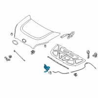 OEM 2011 Kia Soul Hood Latch Assembly Diagram - 811302K000