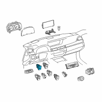 OEM 2015 Lexus IS250 Switch, Auto High Be Diagram - 84153-53011
