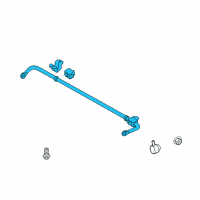 OEM 2016 Hyundai Genesis Coupe Bar Assembly-Rear Stabilizer Diagram - 55510-2M500