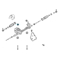 OEM Ford Flex Gear Assembly Upper Bushing Diagram - AA5Z-3C716-A