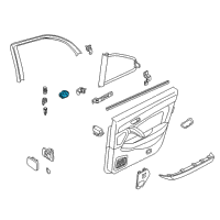 OEM 2002 Infiniti Q45 Rear Power Window Switch Assembly Diagram - 25421-AR201