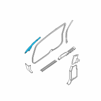 OEM Nissan Titan Garnish Assy-Front Pillar, RH Diagram - 76911-9FF0A