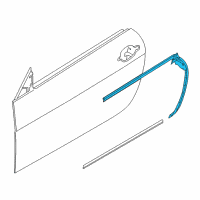 OEM BMW 650i Channel Sealing, Inside, Door, Front Left Diagram - 51-33-7-008-573