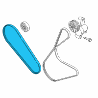 OEM 2016 Ford Edge AC Belt Diagram - DA8Z-8620-A