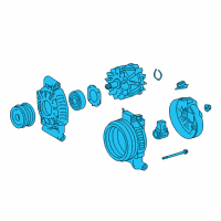 OEM 2021 Lexus LC500 Alternator Assembly With Regulator Diagram - 27060-38170